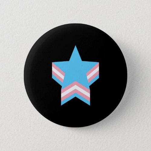 Transgender pride stars button