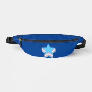 Transgender pride stars  fanny pack