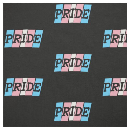 Transgender pride text sign fabric