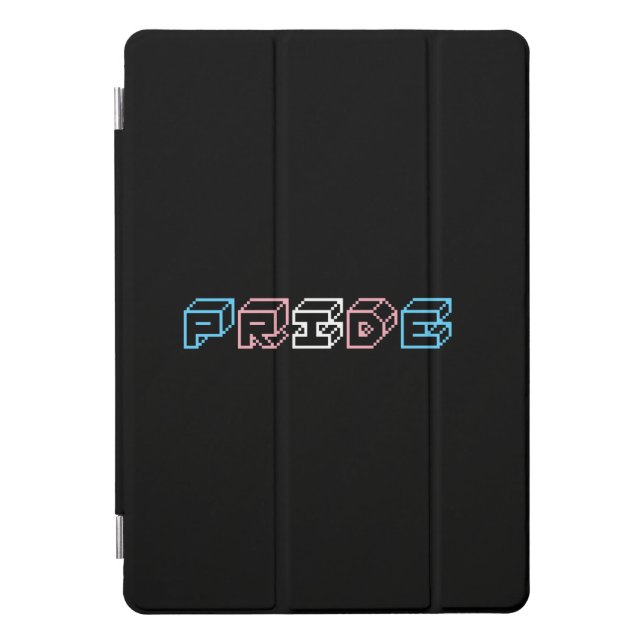 Transgender pride text sign  iPad pro cover (Front)