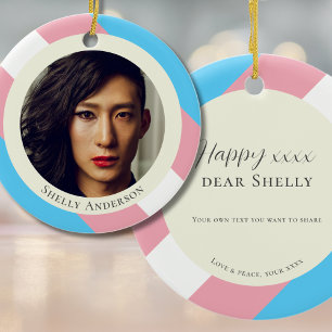 Transgender pride transition gift t-day Ornament