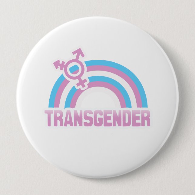 TRANSGENDER RAINBOW FLAG BUTTON (Front)