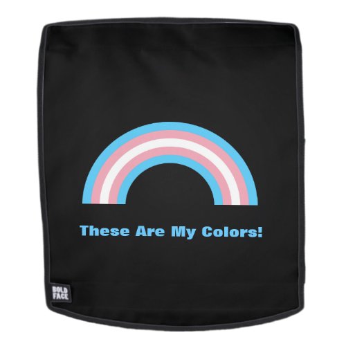 Transgender rainbow pride   backpack