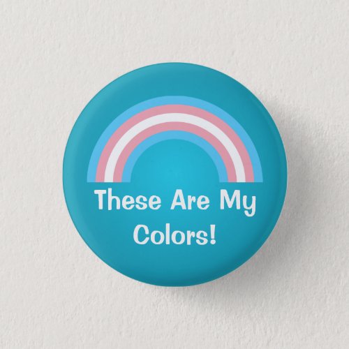 Transgender rainbow pride Button