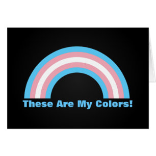 Transgender rainbow pride  Card