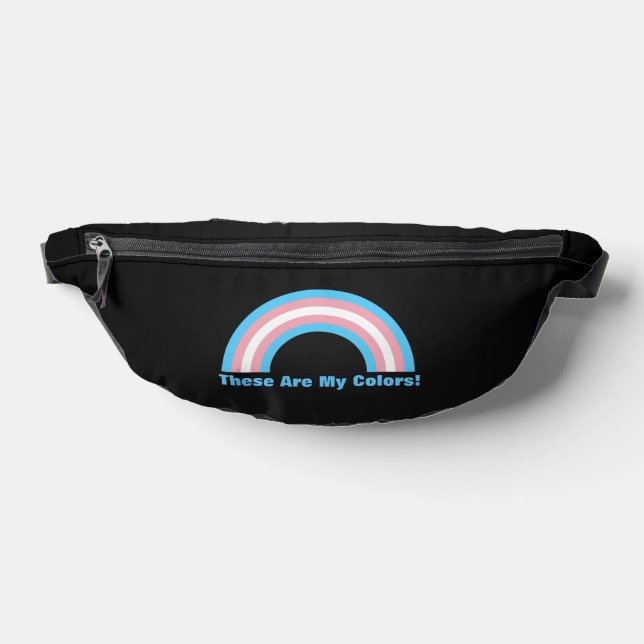 Transgender rainbow pride  fanny pack (Lay Down)