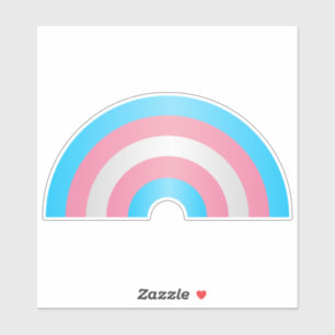 Transgender Rainbow Pride Flag Sticker