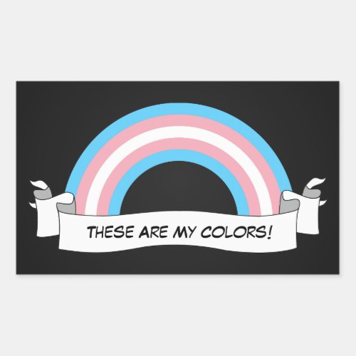 Transgender rainbow pride Stickers