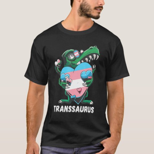 Transgender Rex Love Trans Pride Dino Lgbt Transse T_Shirt