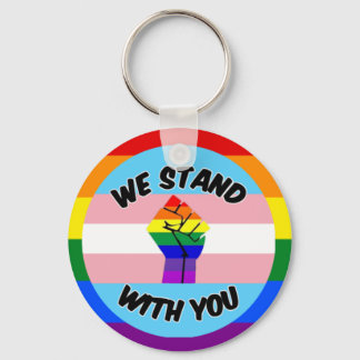 Transgender support keychain