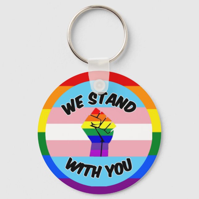 Transgender support keychain (Front)