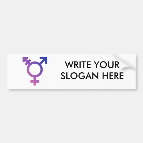 Transgender Symbol Bumper Sticker