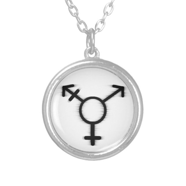 Transgender Symbol Necklace (Front)