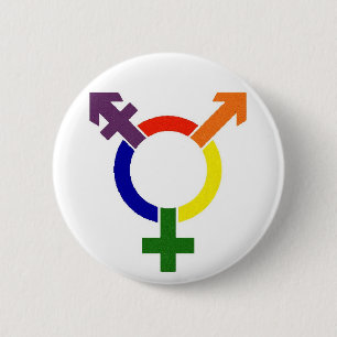 Transgender Symbol Pinback Button