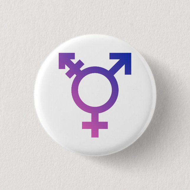 Transgender Symbol Pinback Button (Front)