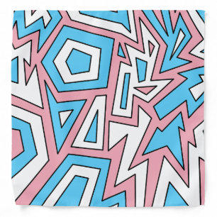 Transgender Trans Pride Modern Geometric Abstract Bandana