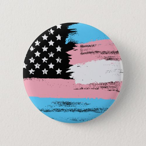 Transgender USA Flag  Button