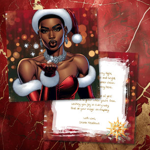Transgender Woman Festive Christmas Poem Holiday Card