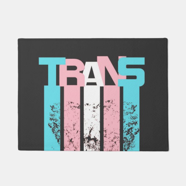 Transgender. Your Opinion Is Not Needed. Doormat (Front)