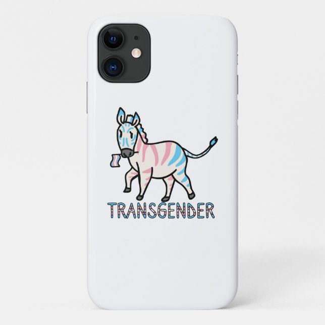 Transgender Zebra Case-Mate iPhone Case (Back)