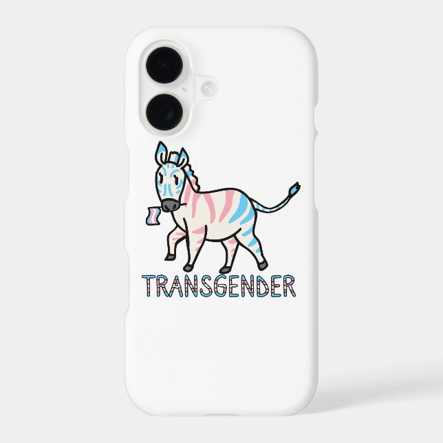 Transgender Zebra Iphone Case (Back)