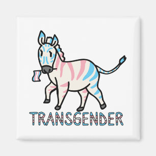 Transgender Zebra Magnet