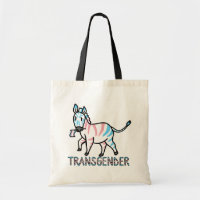 Transgender Zebra Tote Bag