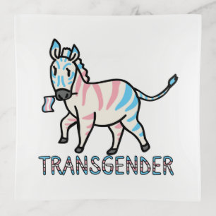 Transgender Zebra Trinket Tray