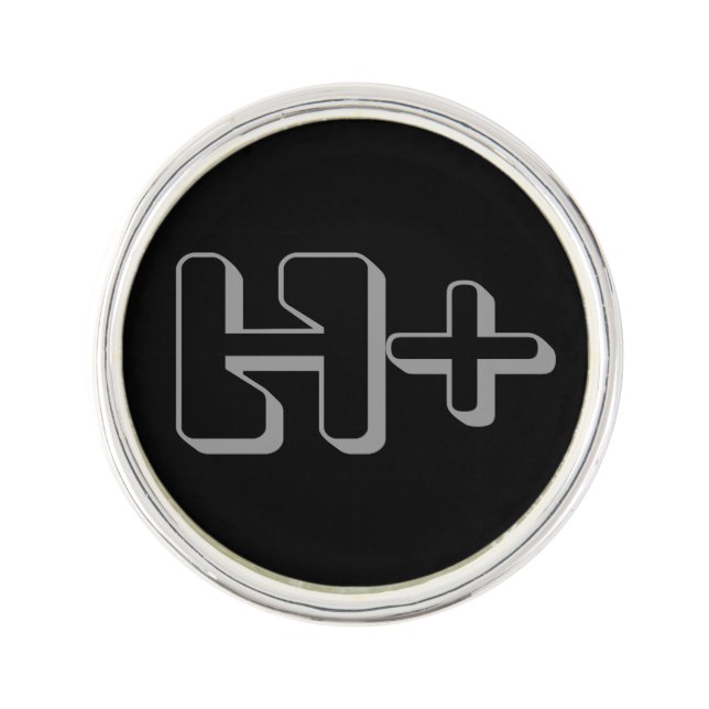 Transhumanist lapel badge lapel pin (Front)