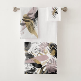 Transience Abstract Watercolor Towel Set