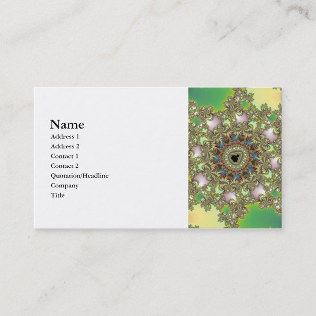 Transit - Fractal Business Card (Front)