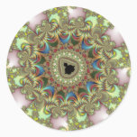 Transit - Fractal Classic Round Sticker
