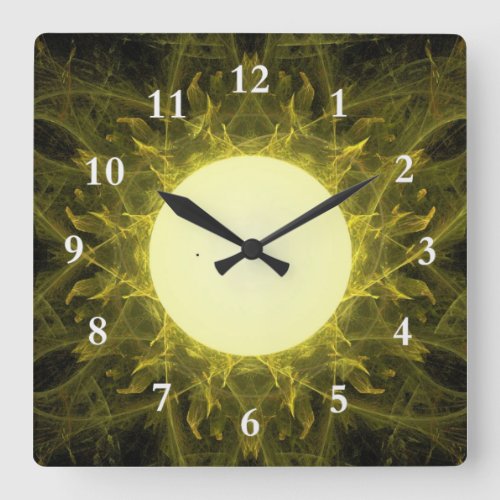 Transit of Mercury Square Wall Clock