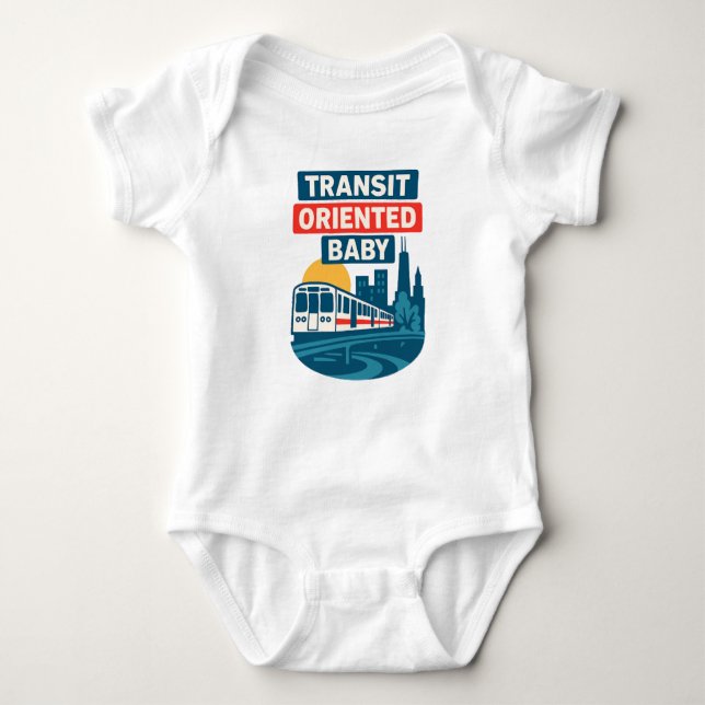 Transit Oriented Baby Bodysuit (Front)