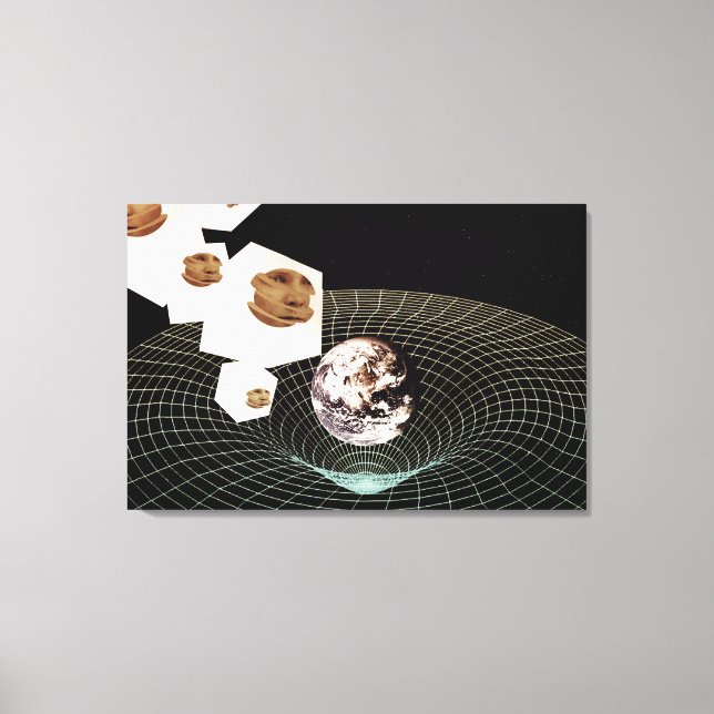 Transition to another dimension canvas print (Front)