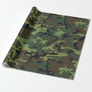 Transitional Camouflage Patterns Wrapping Paper