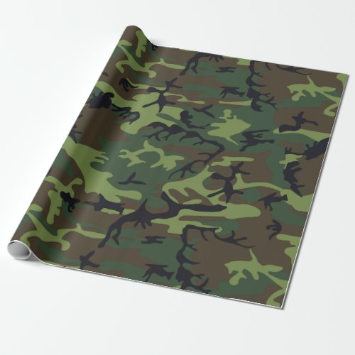 Transitional Camouflage Patterns Wrapping Paper