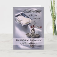Transitional Diaconate Ordination Congratulations Card