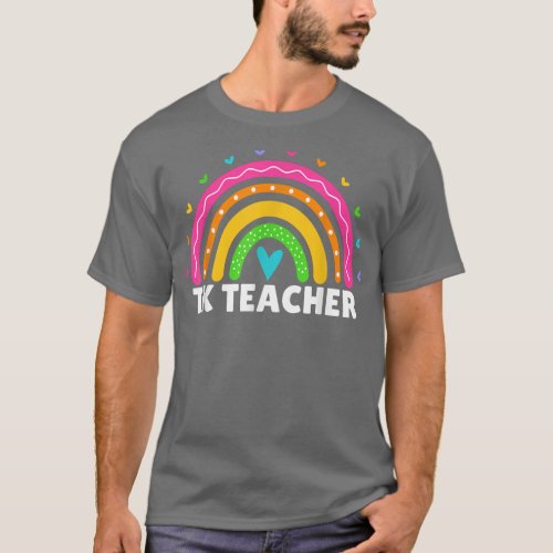 Transitional Kindergarten Teacher Rainbow Women TK T_Shirt