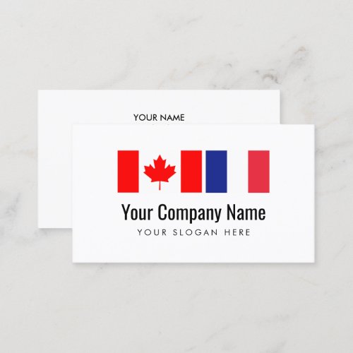 Translation Canadian English French translator Business Card