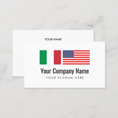 Translation service Italian English translator Business Card