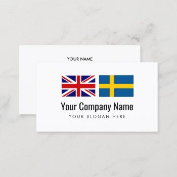 Translation Services English Swedish Translator Business Card by iprint at Zazzle