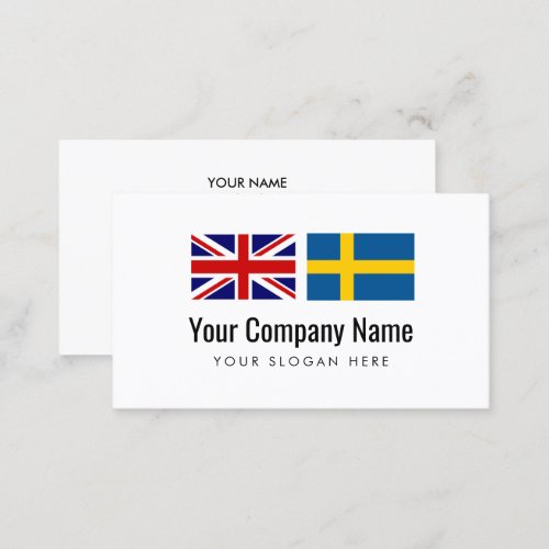 Translation services English Swedish translator Business Card