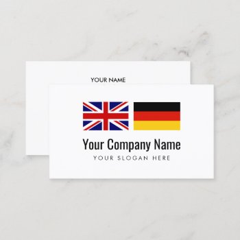 Translation Services German English Translator Business Card by iprint at Zazzle