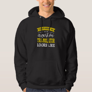 Translator Job Title Employee Funny Worker Transla Hoodie