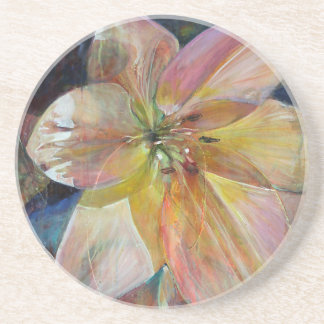 "Translucence" Flower Painting Coaster