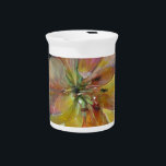 "Translucence" Flower Painting Drink Pitcher<br><div class="desc">See store for more paintings</div>