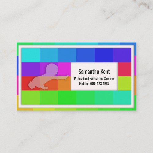 Translucent Baby Crawling Business Card