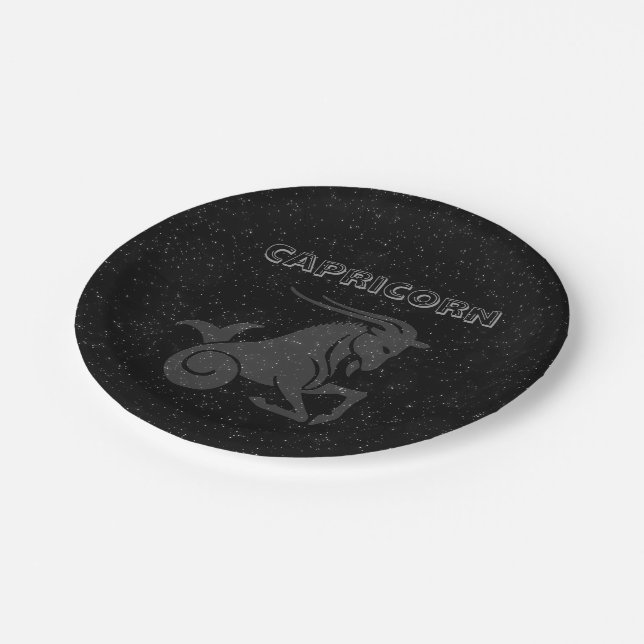 Translucent Capricorn Paper Plates (Angled)