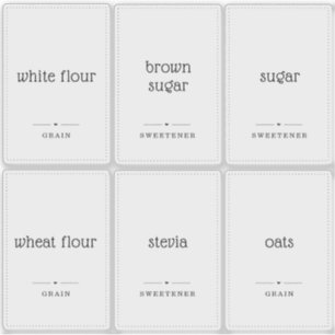 Translucent Clear 2x3" Custom Pantry Labels